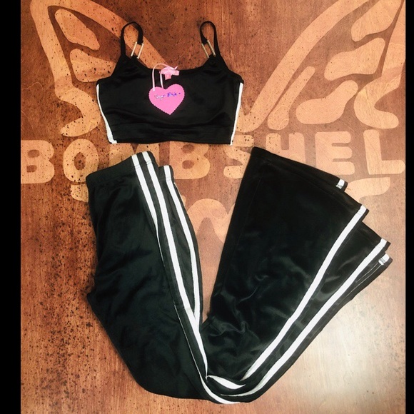 Dolls Kill Pants - Sugar Thrillz Velour Pant Set NWT